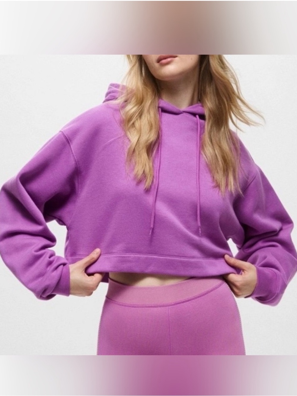 ·Alo Yoga· Purple Bae Hoodie Sweatshirt Size XS